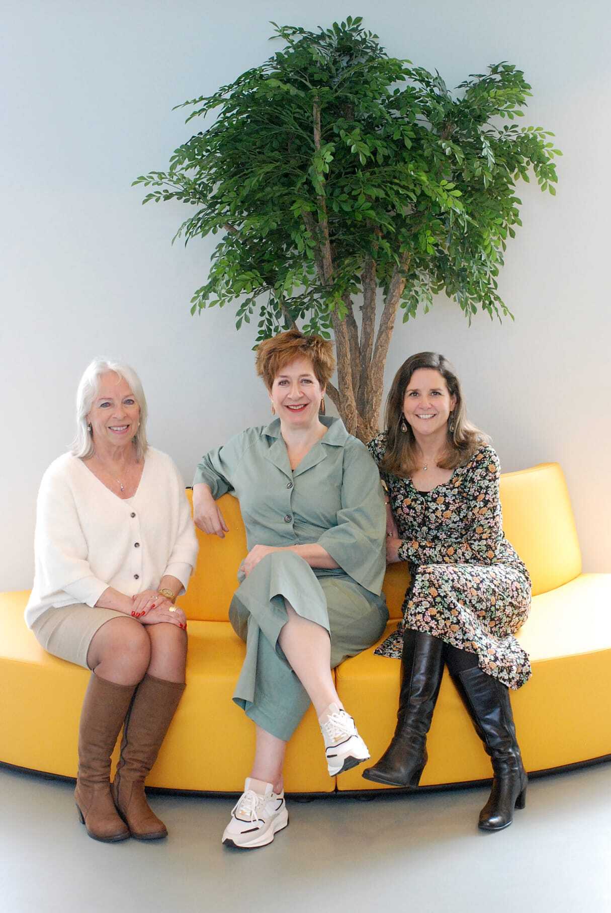 Team in het vakantiehuis